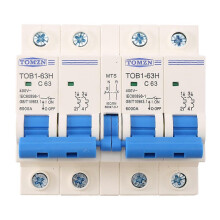 Interruptor automático manual de doble alimentación TOMZN 2P+2P MTS TOMZN AC, 50HZ/60HZ, 40A