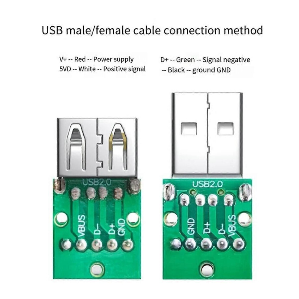 Usb2.0 Solderless Adapter Metal Case Usb 2.0 Terminal Block Data Connector Usb Screw Terminal Board 9409192761613