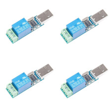 4x USB-Relaismodul, intelligenter USB-Steuerschalter, USB-Schalter für elektronischen Konverter vom