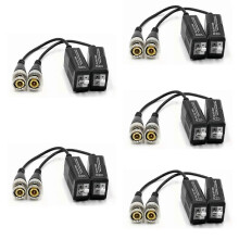 5 ζεύγη Balun BNC αρσενικό σε UTP κάμερα δικτύου για HD TVI AHD CVL κάμερα