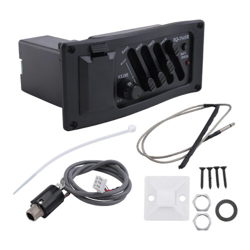 Gitarrförförstärkare, equalizer, EQ, 4-bands EQ, förförstärkare, akustisk piezo 7545r