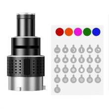 Blitzlicht-Snoot-Konuslinse, Video-Fotostudio-Lichtset mit optischer Spotlinse und 25 Gobos