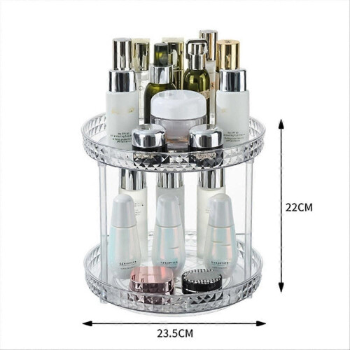 Rotating Cosmetic Storage Box Makeup Organizer Rack S B 1