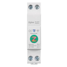 Tuya Zigbee Smart Circuit Breaker 1P+N 63A Din Rail Switch with Metering Smart Breaker Voice Control for Alexa Home