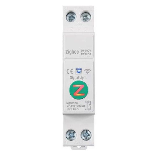Έξυπνος διακόπτης Tuya Zigbee 1P+N 63A Din Rail Switch με μέτρηση Έξυπν