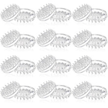 24 Pieces Carpet Protectors Spiked Caster Cups Round Furniture Caster Cups Spiked Carpet for Furnitu