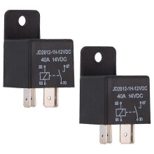 2 Packs of Relays 4-Pin 12V 40A Relay Kit Spst Model: JD2912-1H-12VDC