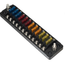 12-Way Double Fuse Blade Block 32V 75A with Dual Protection