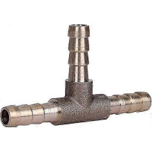 Adattatore per tubo flessibile carburante benzina a 3 vie in ottone, raccordo a T, dimensioni 6 mm/8