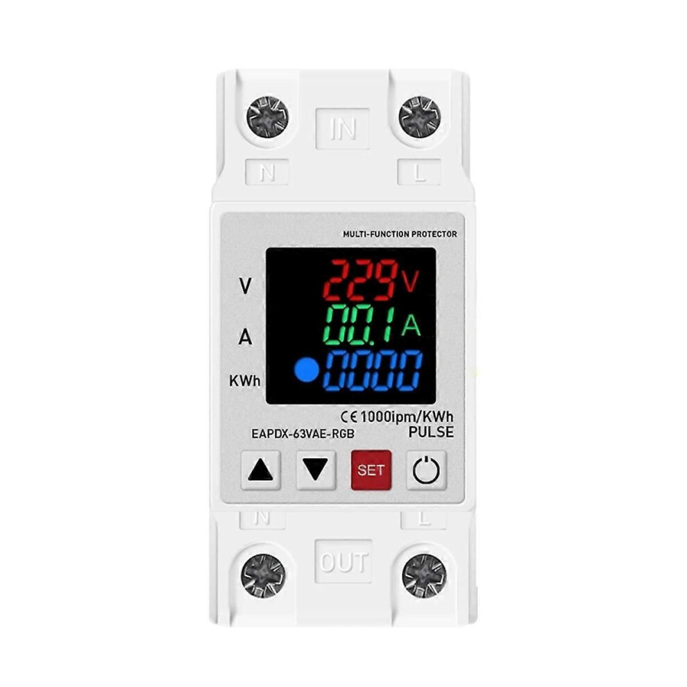 Adjustable Over Voltage Current And Under Voltage Protective Device 9152359637237