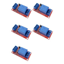 5 módulos de relé de 1 canal y 5 V compatibles con Arduino con soporte para optoacoplador y activación