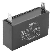 Explosion-Proof Gasoline Generator Capacitor 12UF 5% Compact Stable 350VAC CBB61 Replacement
