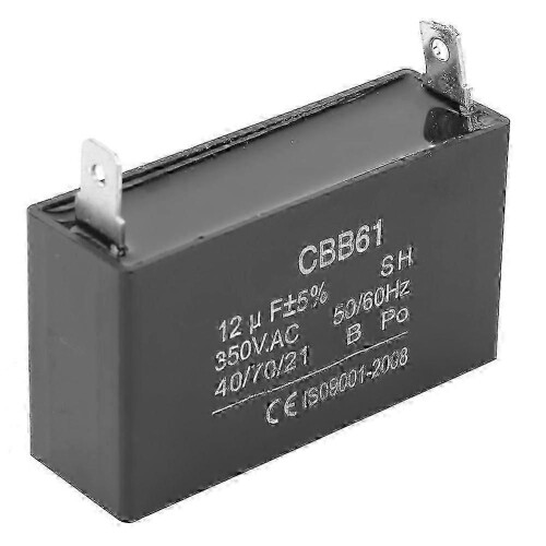 Explosion-Proof Gasoline Generator Capacitor 12UF 5% Compact Stable 350VAC CBB61 Replacement
