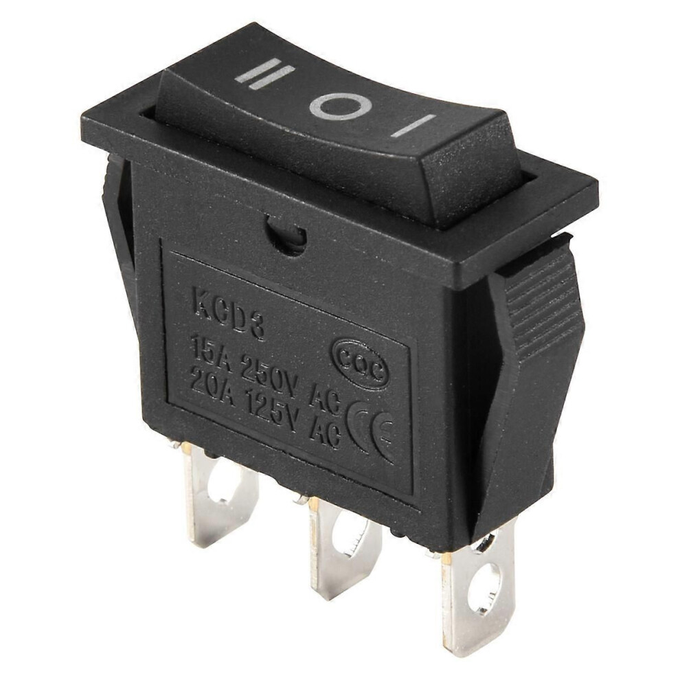 Ac15a/250V 20A/125V 3 Pin Spdt On-Off-On 3 Position Snap Rocker Switch 9152359638357