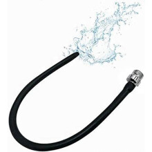 2025 Latest Silicone Enema Nozzle Attachment, Reusable Douche Hose Black