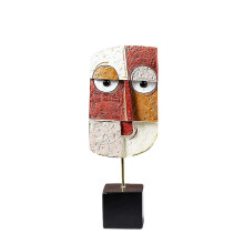 Handcrafted Statues Resin Abstract Sculpture for Home Decor Modern,Book Shelf TV Stand Decor,Living Room Decor,22x8.5cm