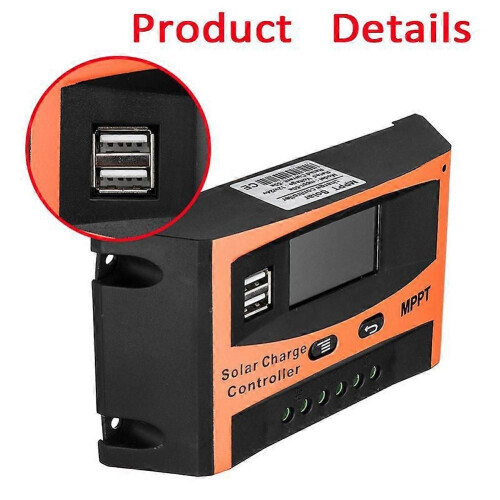 12 Voltage/24 Voltage Auto Recognized Solar Controller Solar Panel Battery Regulator Dual USB LCD Display Solar Controller 1