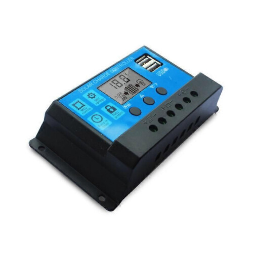 10A Solar Charge Controller 12V/24V Automatic Identification LED Display PWM Solar Battery Charge Controller 2