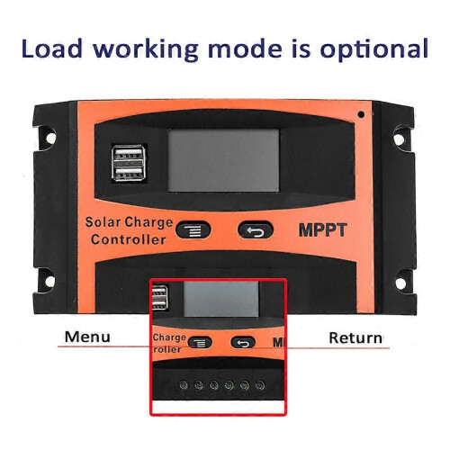 12 Voltage/24 Voltage Auto Recognized Solar Controller Solar Panel Battery Regulator Dual USB LCD Display Solar Controller 2