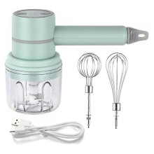 Frullatore a mano senza fili, frullatore elettrico portatile multiuso, sbattitore per alimenti compatibile