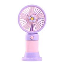 2-in-1 Cute Fan Phone Stand, Portable with Strong Airflow & Stable Support for Summer Cooling & Mov