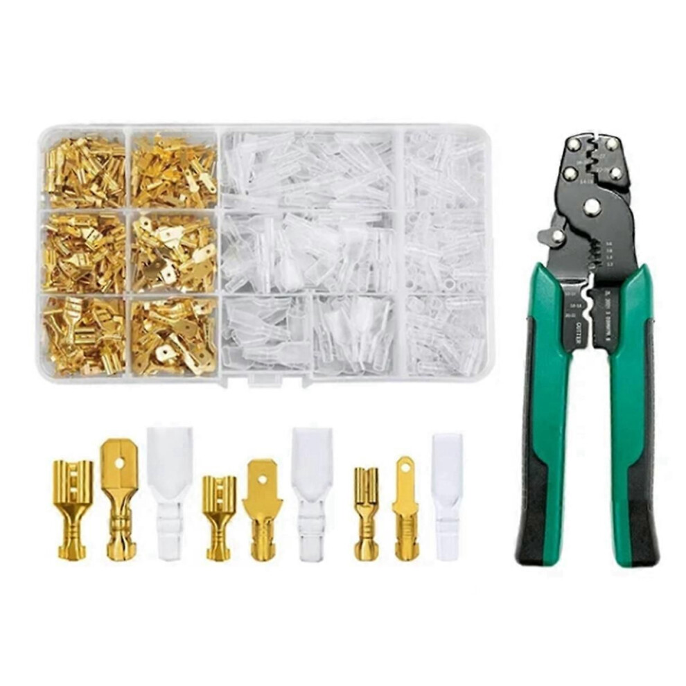 900Pc Crimp Terminal O Shaped 2.8/4.8/6.3Mm Cable Termination Plier-image-OPC-PTHG65J-NEW