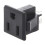 Πρίζα AC 125V 15A σε πάνελ, μαύρη 1