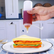12 Pack 8 Oz Squeeze Squirt Condiment Bottles with Twist on Cap Lids for Sauce, Ketchup, BBQ, Dressing, Paint