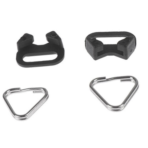 4 Set Camera Strap Buckle, Split Triangle Ring Replacement, Durable Belt Hook for Digital Camera Sho 2