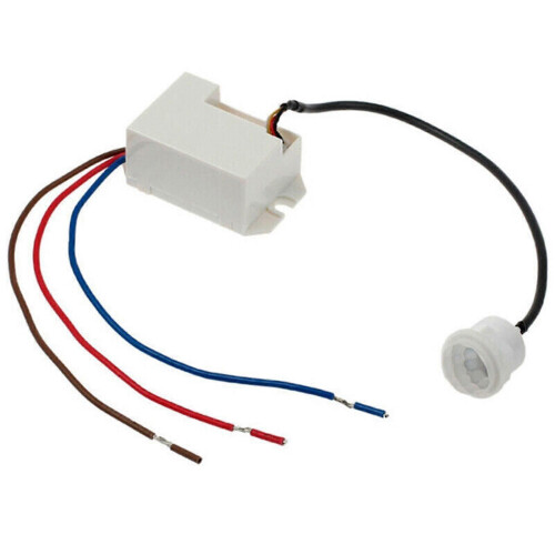 Μίνι ανιχνευτής κίνησης PIR 230V AC 800W Μέγιστη εγκατάσταση Αισθητήρας κίνησης Νέος