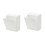2pcs Square Wall-Hung Storage Box Paper Towel Garbage Bag 1