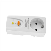 Presa con interruttore differenziale GFCI da 16 A, spina europea per uso domestico.
