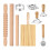 9Pcs Pasta Making Tools Set, Wooden Rolling Pin,Pastry Cutter Wheel 1