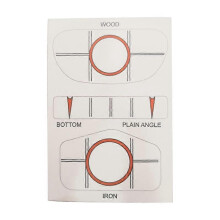 10Pcs/Set Golf Impact Labels Golf Club Target Label Target Sticker Tape Driver Golf Swing Trainers