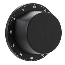 Kitchen Timer Mechanical Manual Stainless Steel with Magnetic Base Cooking Clock Countdown Study Fi