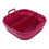 Foldable 8.5in Airfryer Tool Baking Mold red 1