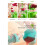 Juicer Silicone Suction Bottom Hand-Cranked Juicer Easy Storage Red 1