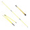 Golf Alignment Sticks Training Aid 2 Pack,3-Section 48 inch Golf Swing Trainers Foldable Practice R 2