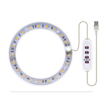 Lampada LED per la coltivazione a spettro completo, lampada fitosanitaria USB, lampada ad anello Angel