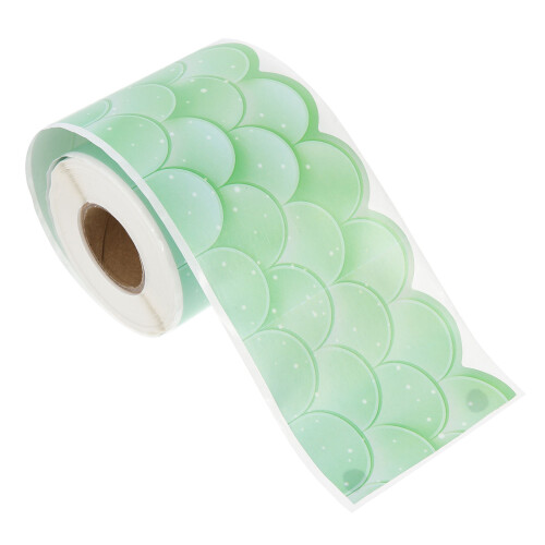 3Rolls Wave Pattern Green Chalkboard Border Decal Classroom Decoration