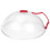 Couvercle Micro-Ondes Clair Anti-Éclaboussure Rouge Cuisine 1