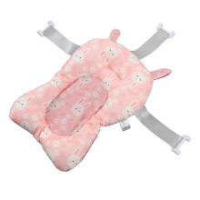 Baby Bath Mat Prevent Slip Soft Quick Dry Lightweight Sitting and Lying Down Infant Bath Cushion for Newborn Infant Pink