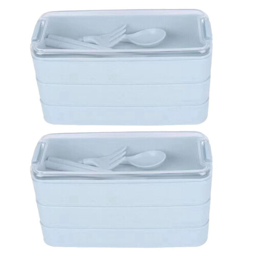 Τριπλό Δοχείο Γεύματος Bento Box Εξωτερικό Δοχείο Γεύματος γ