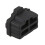 100 τεμάχια μαύρη θύρα διανομέα Ethernet RJ45, κάλυμμα προστασία 4