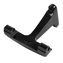 Staffa di montaggio nera per pedana lato passeggero compatibile con Street Glide Road FLHR