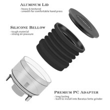 CAFEMASY Coffee Grinder Single Dose Hopper compatible for Baratza Sette 270/BG30 Silicone Bellow PC Hopper and Grinder Bin