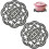 2 Pack Cast Iron Trivet Set, Round HeatResistant Hot Pads for Kitchen 1