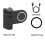 Magnetic Phone Grip with Bluetooth Remote Shutter,Wireless Bluetooth Camera Handle Bracket,Self-Time 3