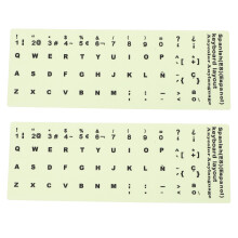 2Pièces Stickers Clavier Remplacement PVC Lumineux Confort