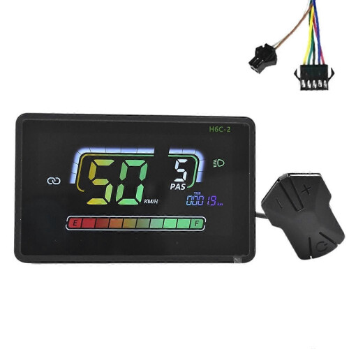 H6C-2 Ηλεκτρικό Ποδήλατο Bluetooth Ταχύμετρο Οθόνη LCD Ηλεκτρικό Σ